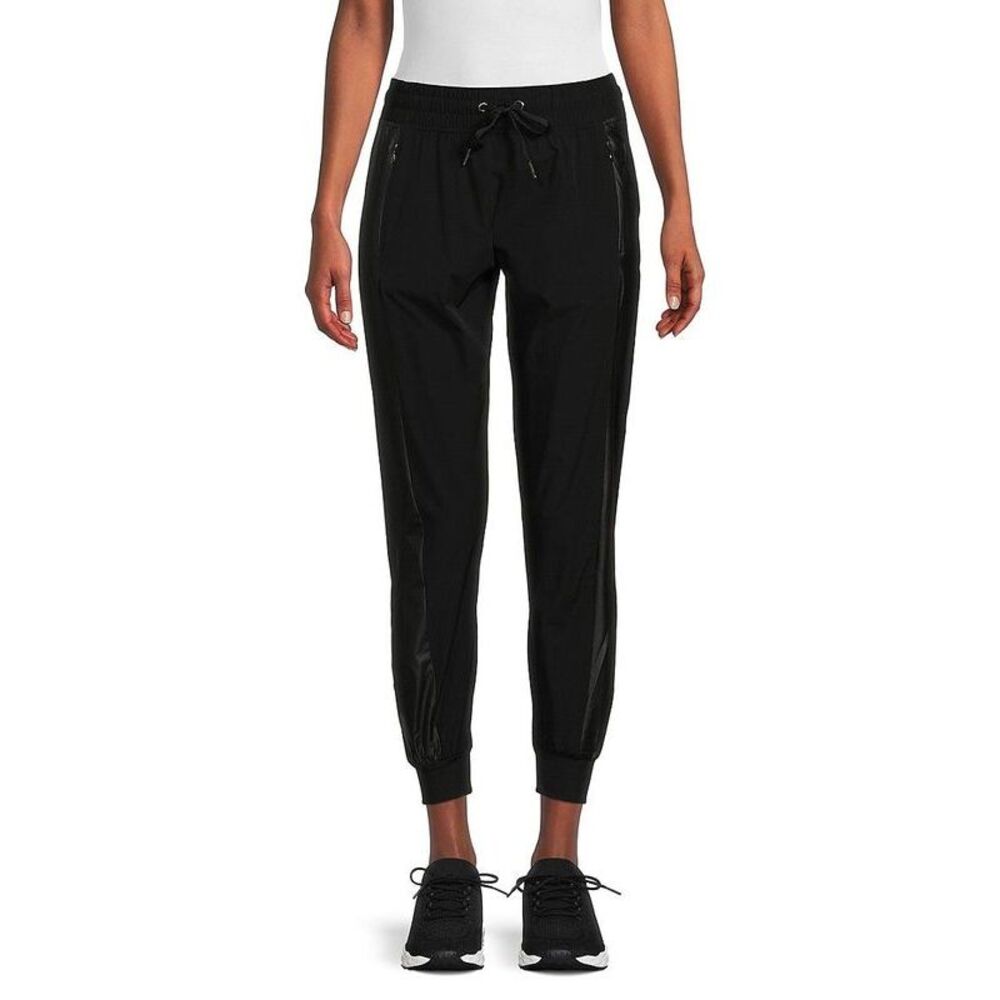 Calvin Klein Women's Mixed Media Joggers - Black - S